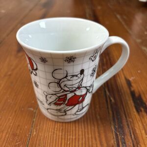 Mickey Mouse‎ Disney Sketchbook Red White Mug Cup Christmas